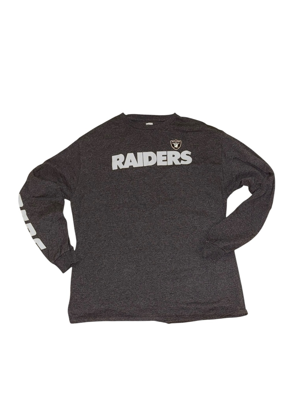 Junk Food Clothing Charcoal Gray Logo Long Sleeve Tee